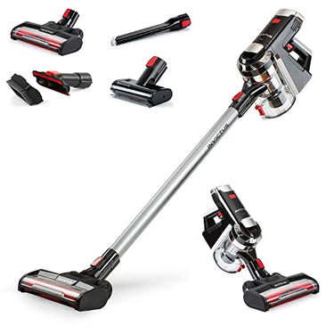 Genius Invictus X9 Set 14-teilig Akku-Staubsauger - Akkusauger mit Mini-Elektrobürste, Hochleistungs-BLDC Motor, Ladestation | freistehend HEPA 25,2V 380W kabellos beutellos, A28142, Schwarz im Sale